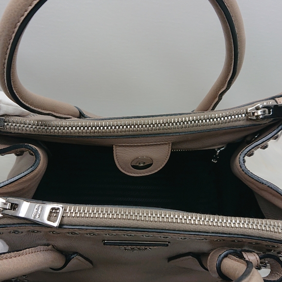 Prada Leather Studded Two way Purse - Picture 4 of 12